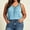 Sky Blue, variant on Qulqfy Flowy Women Tank Tops Solid Scoop Neck Sleeveless Plus Size Knit Beach Summer Casual Dressy Gray Graphic Shirts 2XL