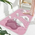thumbnail image 5 of JingChun Bathtub Mat Non Slip, Shower Foot Scrubber Mat, Long Bath Mat for Tub Non Slip with Suction Cups Drain Holes, Shower Mat with Foot Scrubber, Machine Washable, 5 of 6