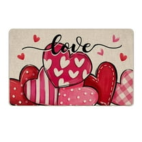 Clearance Sale Bath Mats, Hwkond Valentines Day Door Mat Valentines Welcome Mats Outdoor For Front Door Valentine Gnomes Love Hearts Gifts Non Slip Doormat,multicolor,15.74x23.6in