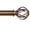 Antique Bronze-18"-45", variant on Adjustable Curtain Rod 18"-88" Antique Bronze Decorative Drapery for Windows