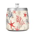 thumbnail image 7 of Yayeee Ashtray with Lid for Cigarette Smokeless Stainless Steel Home Ash Holder, Light Red Starfish, 7 of 7
