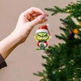 thumbnail image 1 of Adorno para árbol de Navidad Grinch con colgantes de monstruo verde divertidos y bonitos de 8cm para interiores, 1 of 5
