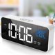 thumbnail image 2 of Reloj Despertador Digital LED YONGSHENG Reloj de Escritorio con Espejo Recargable USB 2 Alarmas, 2 of 5