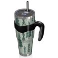 thumbnail image 2 of 40oz Tumbler,Light Green Christmas Tree and Snow Pattern Insulated Tumblers with Removable Handle,Stainless Steel Double Vacuum Coffee Tumbler Cup with Straw for Home,Office,Travel,Party, 2 of 5