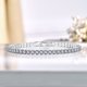 thumbnail image 2 of JeenMata 5.5 TCW Corte Princesa Abril - Circonita Cúbica - Pulsera de Tenis con Piedra Natal para Mujer Diseño de Eternidad - Chapado en Oro Blanco, 2 of 6