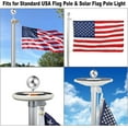 thumbnail image 3 of Flag Pole Ball Topper Ornament Outdoor Flagpole Topper Replacement Thread Flag Pole Topper, Aluminum Alloy Flagpole Ball Topper Fits Standard Usa Flag, 3 of 5