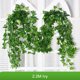 thumbnail image 3 of 6 piezas de hojas de hiedra artificiales, plantas de guirnalda, enredaderas, flores falsas, decoración para el hogar, dormitorio, fiesta, jardín, boda, plantas colgantes, 3 of 5