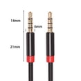 thumbnail image 3 of Cable de 3,5 mm Audio sin pérdidas Sunnimix Cable chapado en oro Nylon estéreo 1 m, 3 of 8
