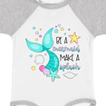 thumbnail image 4 of Inktastic Be a Mermaid Make a Splash Blue Mermaid Tail Boys or Girls Baby Bodysuit, 4 of 5