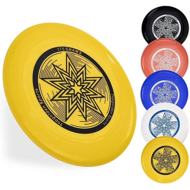 Ultimate Frisbee 175g, Sport Frisbee, Múltiples colores disponibles, Apto para competición, Team Frisbee para playa, parque, mascotas, camping, etc., Ormromra CZYD-ZH59-3