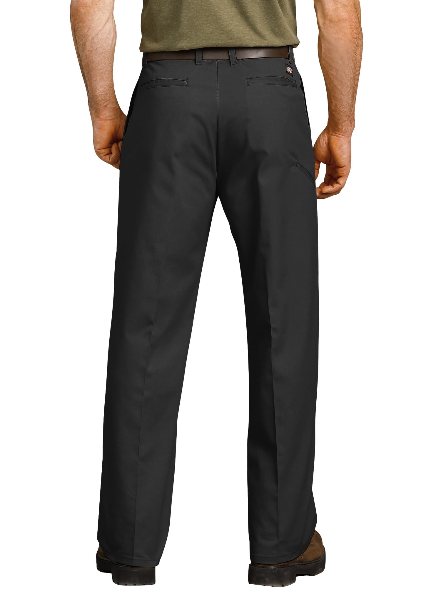 Genuine Dickies Men's Relaxed Fit Straight Leg Flat Front Flex Work Pant