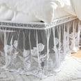 thumbnail image 4 of WARM HOME DESIGNS Queen Size Bed Skirt for Queen Bed. Our White Bed Skirt Goes Great with Farmhouse or Victorian Bedding. Queen Dust Ruffle Lace Bed Skirt for Any Bedroom Décor.DO White Queen, 4 of 4