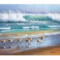thumbnail image 1 of Tile Mural Kitchen Backsplash - Piper Wave-SK - by Sung Kim, 1 of 1