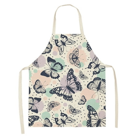 

YYNKM Kitchen Gadgets 1pc Parent Adult The Family Kitchen Lovely Print Linen Family Aprons Home & Kitchen on Clearance Deals