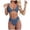 C134/Navy, variant on XIYON Womens Bikini Sets Bikini Set For Women Solid V Neck Knot Front Push Up High Leg Thong Two Piece Swimsuit Beach Outfits Fashion