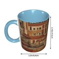 thumbnail image 3 of Roma Building Old Coffee Mug Fun Custom Ceramic Mugs 11oz Sky Blue, 3 of 5