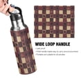 thumbnail image 4 of Yayeee 33oz Insulated Water Bottle Double Wall Stainless Steel with Flip Straw Lid, Star Spangled Squares, 4 of 7