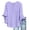 Purple-linen shirts for women, variant on Hilenly Boho Tops for Women 3/4 Ruffle Sleeve Blouse V Neck Cotton Linen Shirts Tunic Shirts