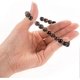 thumbnail image 4 of Father's Day Frosted Blue Tiger's Eye Volcanic Stone 3 Pieces 8mm Beaded Bracelet for Men Women Natural Stone Bracelet Mala Agate Yoga Elatics Tiger's, 4 of 5