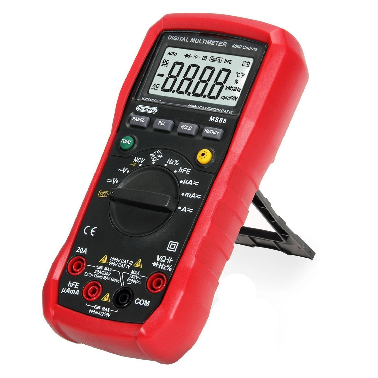 Ohm Volt Amp and Diode Voltage Tester Meter with Test Probe Fielect MF11 Analog Multimeter 