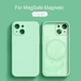 thumbnail image 1 of Magsafe-Funda de silicona líquida Original para iPhone, fundas magnéticas de carga inalámbrica para iPhone 14, 11, 13, 12 Pro Max, Mini, XR, X, XS, 8 Plus, SE, 1 of 4