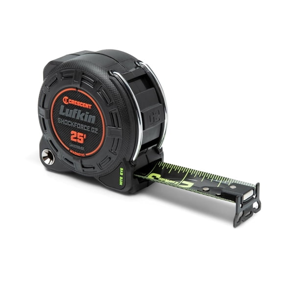 Cinta métrica Lufkin Shockforce G2 de 7,6 m con gancho magnético