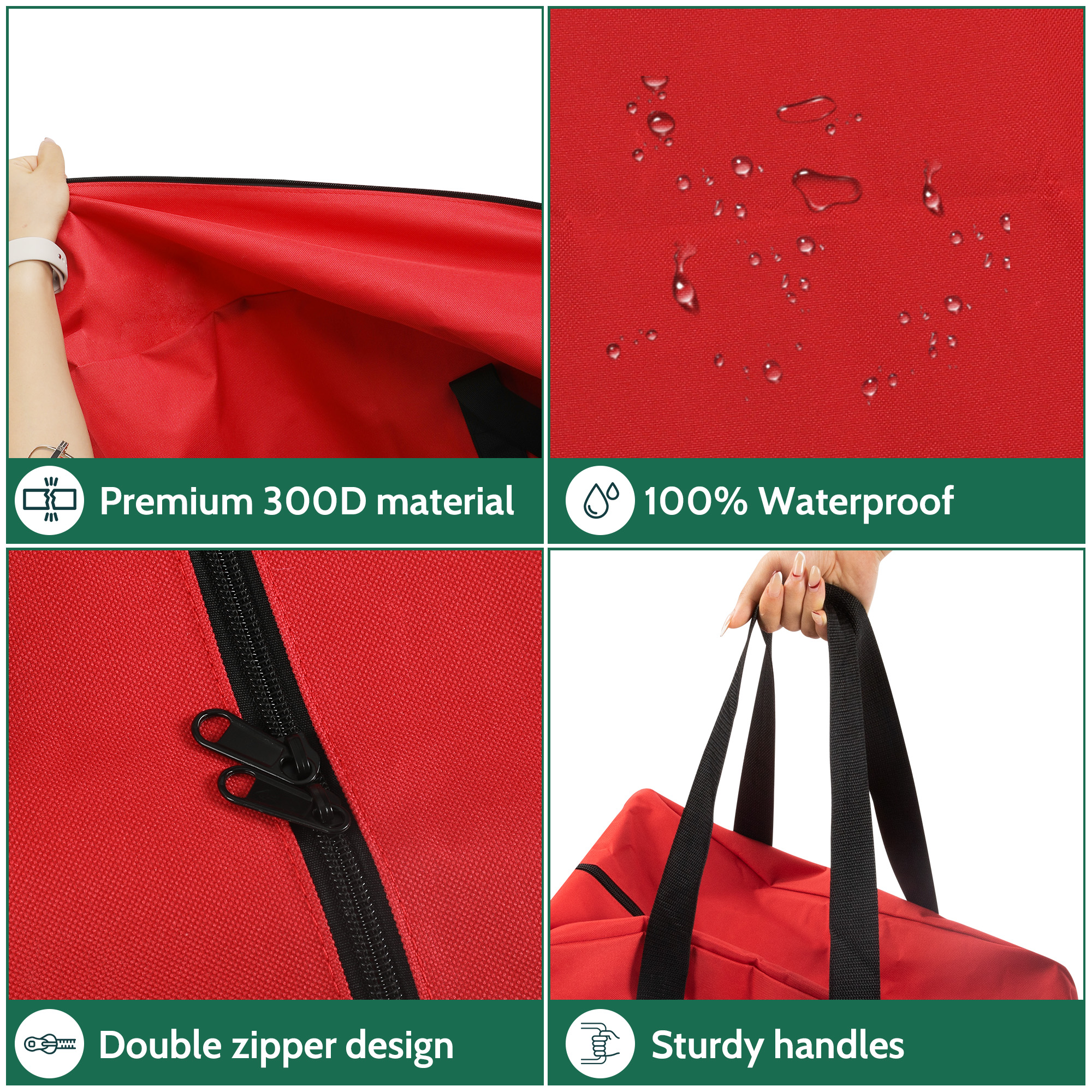 Yexmas 3 Pack Large Christmas Tree Storage Bags photo 3