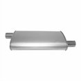 thumbnail image 4 of AP Exhaust Products APE3746 Enforcer Series Aluminized Steel Oval Glass Pack Exhaust Muffler with Inlet & Outlet Neck, 4 of 4
