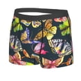 thumbnail image 2 of Daiia Butterfly Wild Insect Men's Underwear Boxer Briefs, Cotton Stretch Moisture-Wicking Underwear-Large, 2 of 9
