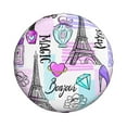 thumbnail image 2 of Easygdp Eiffel Tower And Hearts Wheel Sun Guard, Spare Tire Cover,Universal Trailer Suv Truck Camper Travel,Easy To Install And Remove -17 Inch, 2 of 9