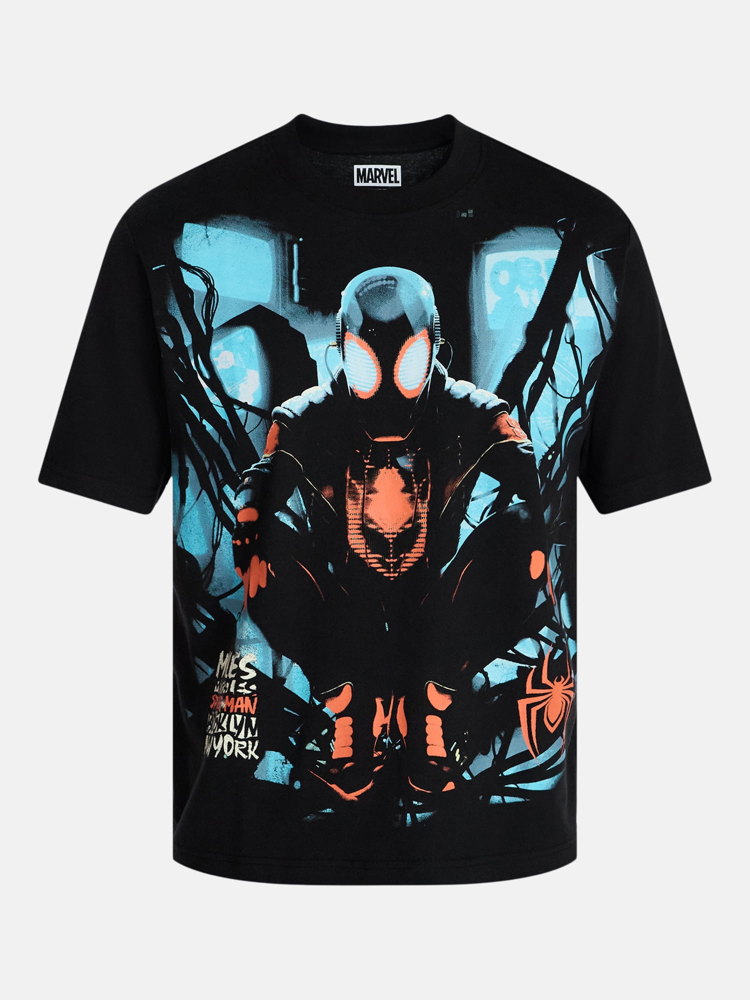 Spider-Man Men's and Big Men's Miles Morales Graphic Tee, Sizes XS-3XL