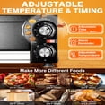 thumbnail image 4 of Ataucjin Electric Pizza Oven,Indoor Countertop Pizza Oven Commercial Pizza Maker Machine for Home with Timer Stainless Steel Pizza Cooker, 4 of 9