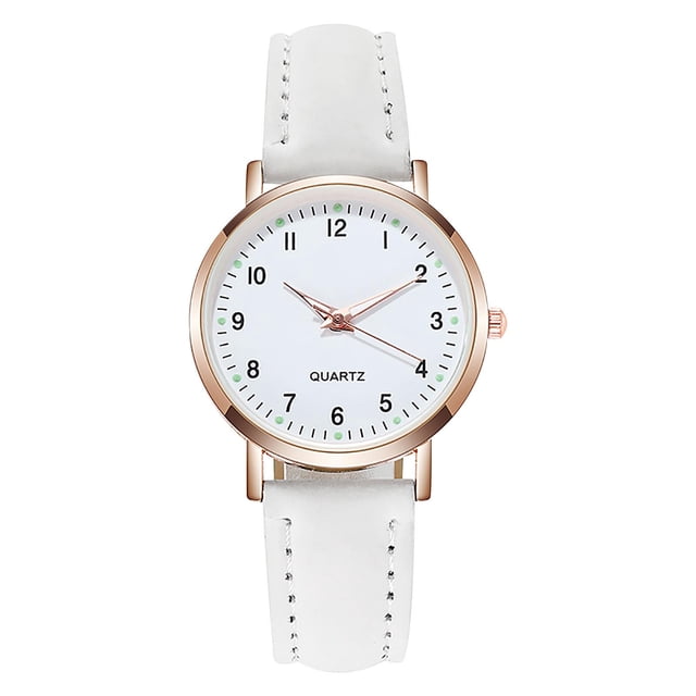 Montre Rétro Lumineuse pour Femme à Quartz avec Bracelet et Diamants Incrustés