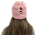 thumbnail image 2 of BEIPEGIN 2 Pack Ponytail Hat Messy Bun Beanie for Women Warm Trendy Soft Stretch Criss Cross Hat for Women Knit Hats for Women Winter Cute Winter Hats for Women, 2 of 5