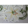 thumbnail image 3 of Doily Boutique Easter Round Doily with Bleached White Lily Flowers, Size 7 inches, 3 of 3