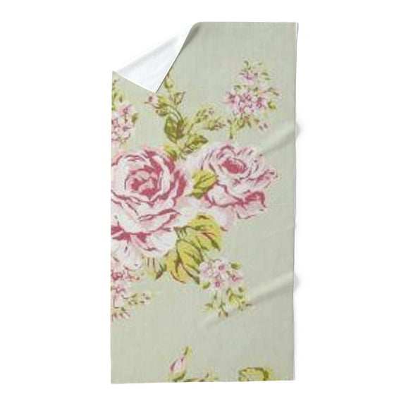 CafePress - Shabby Chic Country Pink Roses Vintage Floral - Large Beach Towel, Soft 30"x60" Towel with Unique Design