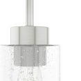 thumbnail image 4 of Hunter - Hartland 1-light Brushed Nickel, Mini Pendant Light, Dimmable, Casual Style, Cylinder Shaped, for Bedrooms, Dining, Living Rooms - 19166, 4 of 8