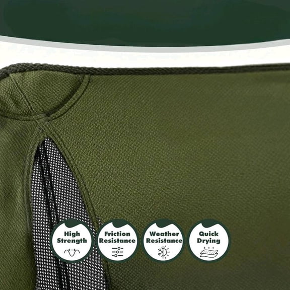 360° Swivel Folding Chair, Compact Portable Camping Chairs for Outdoor Travel Hunting Hiking Fishing Picnic, Lightweight 2.7LB with 305LBS Capacity, Foldable Lawn Chair, Green