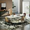 thumbnail image 4 of Rugs for Living Room 5x7 Area Rug Washable Non Slip Carpet Boho Floral Rug Stain Resistant Fade Resistant Floor Farmhouse Rug for Living Room, Bedroom, Dining Room, Home Offie, 4 of 11