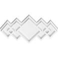 thumbnail image 2 of 10"W x 6 5/8"H x 3"C x 1"P Zoe Architectural Grade PVC Contemporary Ceiling Medallion, 2 of 11