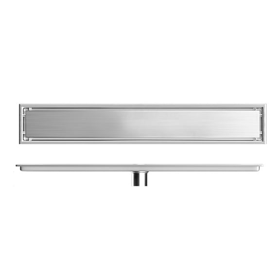 Rewera Rectangular Floor Drain Water Barrier Function Avoid Clogging Stainless Steel Shower Linear Drain for Kitchen Hotel