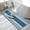 Blue, variant on Farmhouse Aqua Striped Bathroom Rugs Non Slip Washable Bath Mat Absorbent Low Pile Front Door Mat Modern Minimalist Stripes Indoor Doormat for Kitchen Entryway Shower Decor Accessories 15.7"x23.6"
