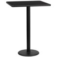 thumbnail image 1 of Flash Furniture 30Sq Laminate Table-Rd Base In Black, 1 of 2