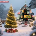 thumbnail image 3 of Stylish Metal Hanging Christmas Tree Wind Spinner - Colorful Gift Boxes & Festive Ornaments Design for Yard & Garden Decor, 3 of 7