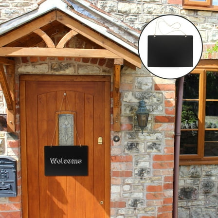 SEWCHICS Erasable Chalkboard Sign Wall Hanging Memo Board in Black Density Board