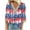 D-Multicolor, variant on Womens 4th of July Blouse Womens 4th of July Shirts Red White and Blue Shirt Womens Independence Day Womens Shirts Fashion Women's Summer V-Neck 3/4 Sleeve Lace Print Casual T-Shirt Blouse