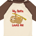 thumbnail image 4 of Inktastic My Nana Loves Me Sloth Boys or Girls Long Sleeve Baby Bodysuit, 4 of 5