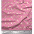 thumbnail image 1 of Soimoi polyester Crepe Fabric Leaves & Reindeer Animal Print Fabric by Yard 52 Inch Wide, 1 of 1