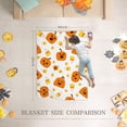 thumbnail image 2 of 2022 Halloween Pumpkin Blankets Candy Corn Cute Pumpkin Theme Cute Halloween Decorartions Halloween Blankets for Adults/Kids/Pets Soft Throws 50"x60", 2 of 6