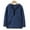 Dark Blue, variant on Zecgelong Boys and Girls Hoodies Sweatshirt Quarter Zip Loose Plush Hooded Kids Solid Color Winter Warm Tops,Green 3-4 Years